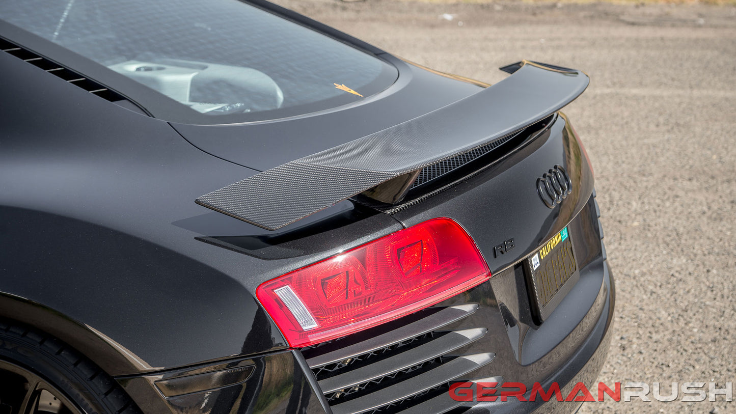 Wing 2nd Gen Style For Audi R8 2007-2015 In Carbon Fiber Or Fiberglass For The Coupe And Spyder