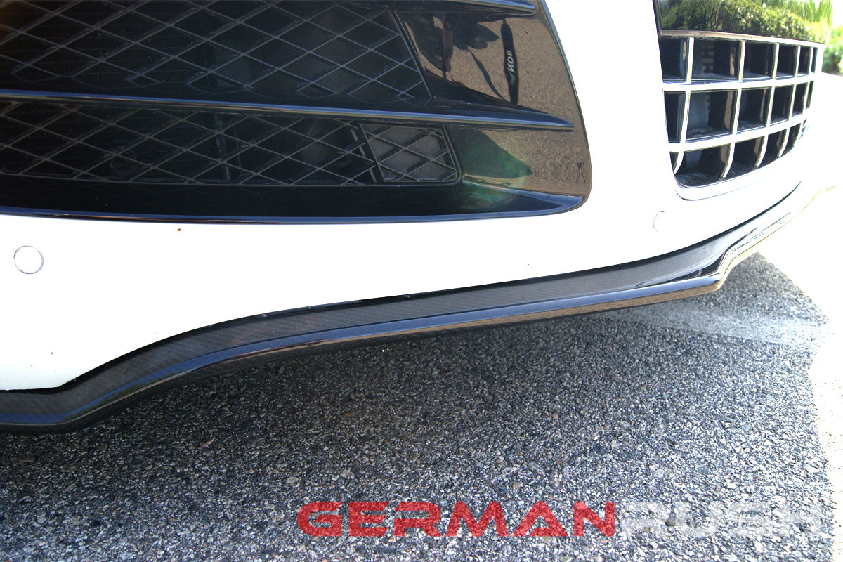 Front Splitter German Rush for the Audi R8 2007-2015 in Carbon Fiber or Fiberglass