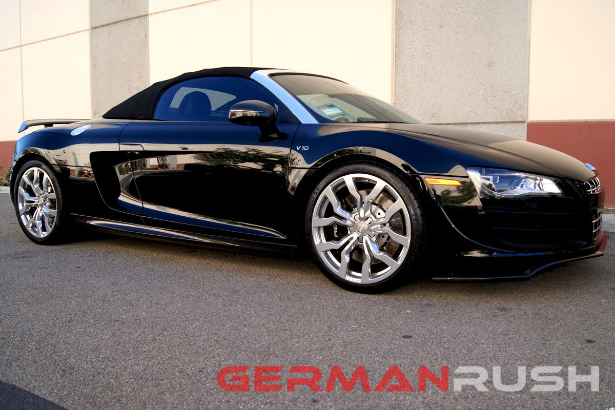 Front Splitter German Rush for the Audi R8 2007-2015 in Carbon Fiber or Fiberglass