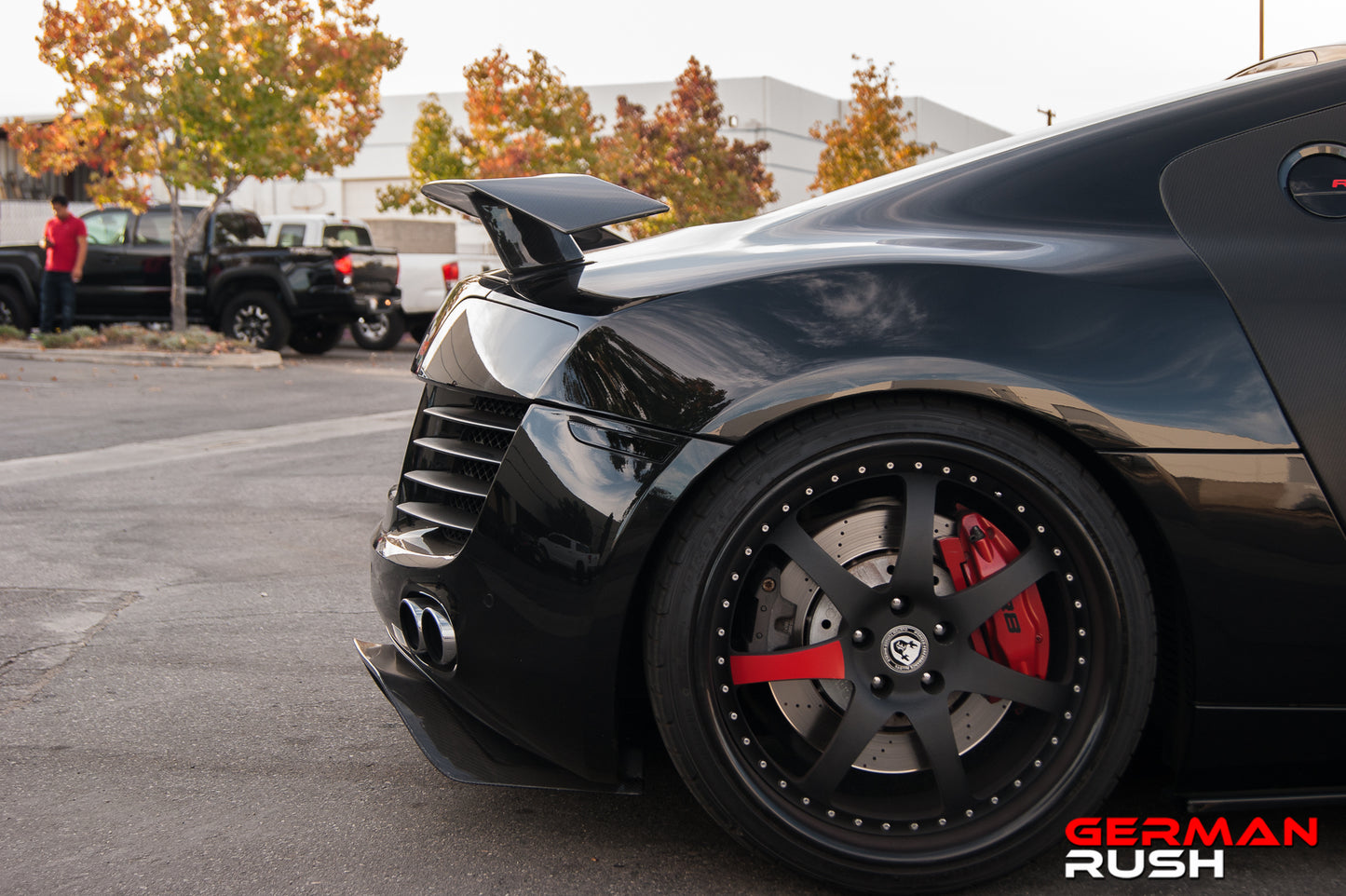 Wing 2nd Gen HI Style for Audi R8 2007-2015 in Carbon Fiber or Fiberglass for the coupe and spyder