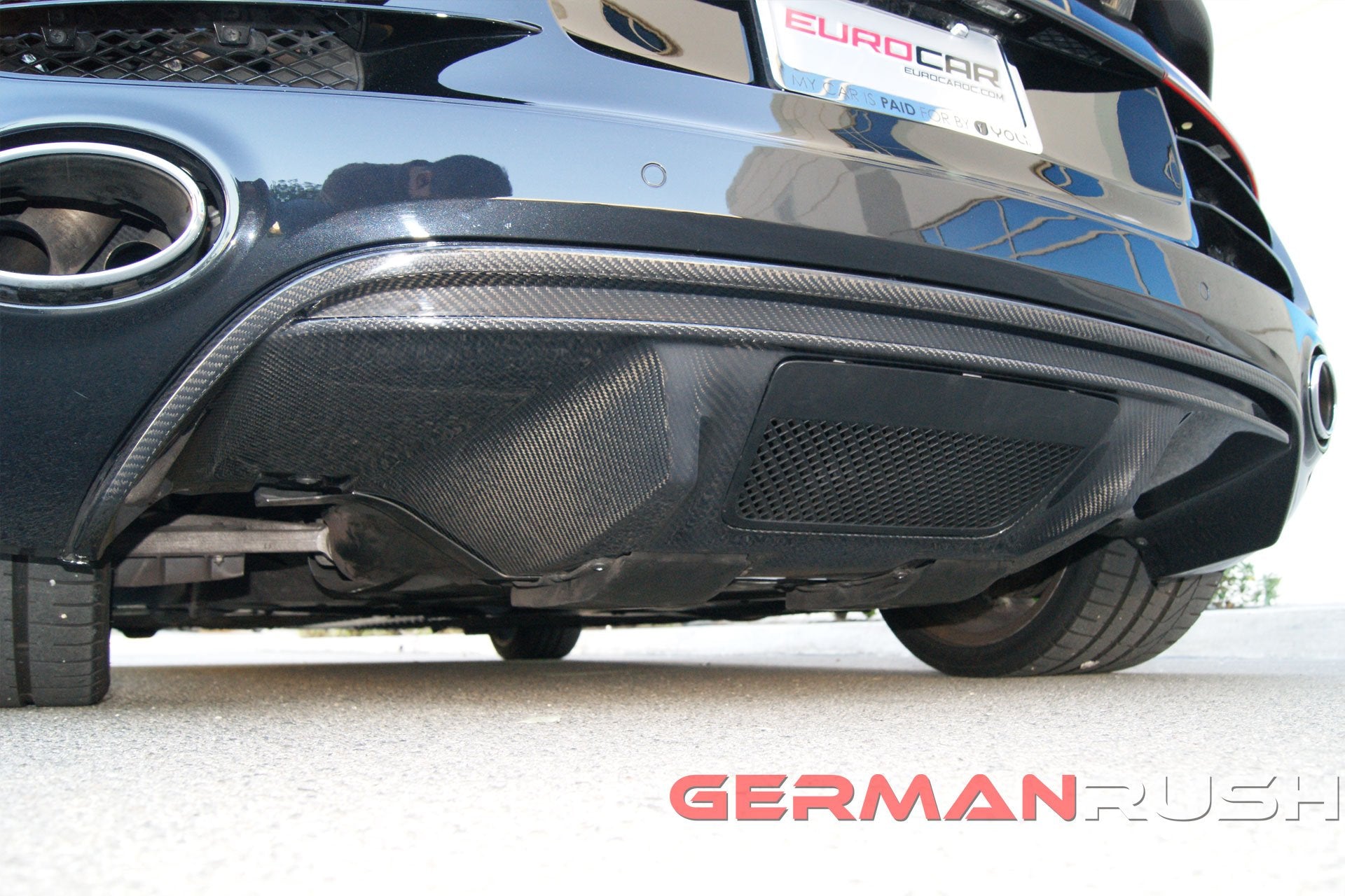 Rear Diffuser V10 Style for Audi R8 2009-2012 in Carbon Fiber or