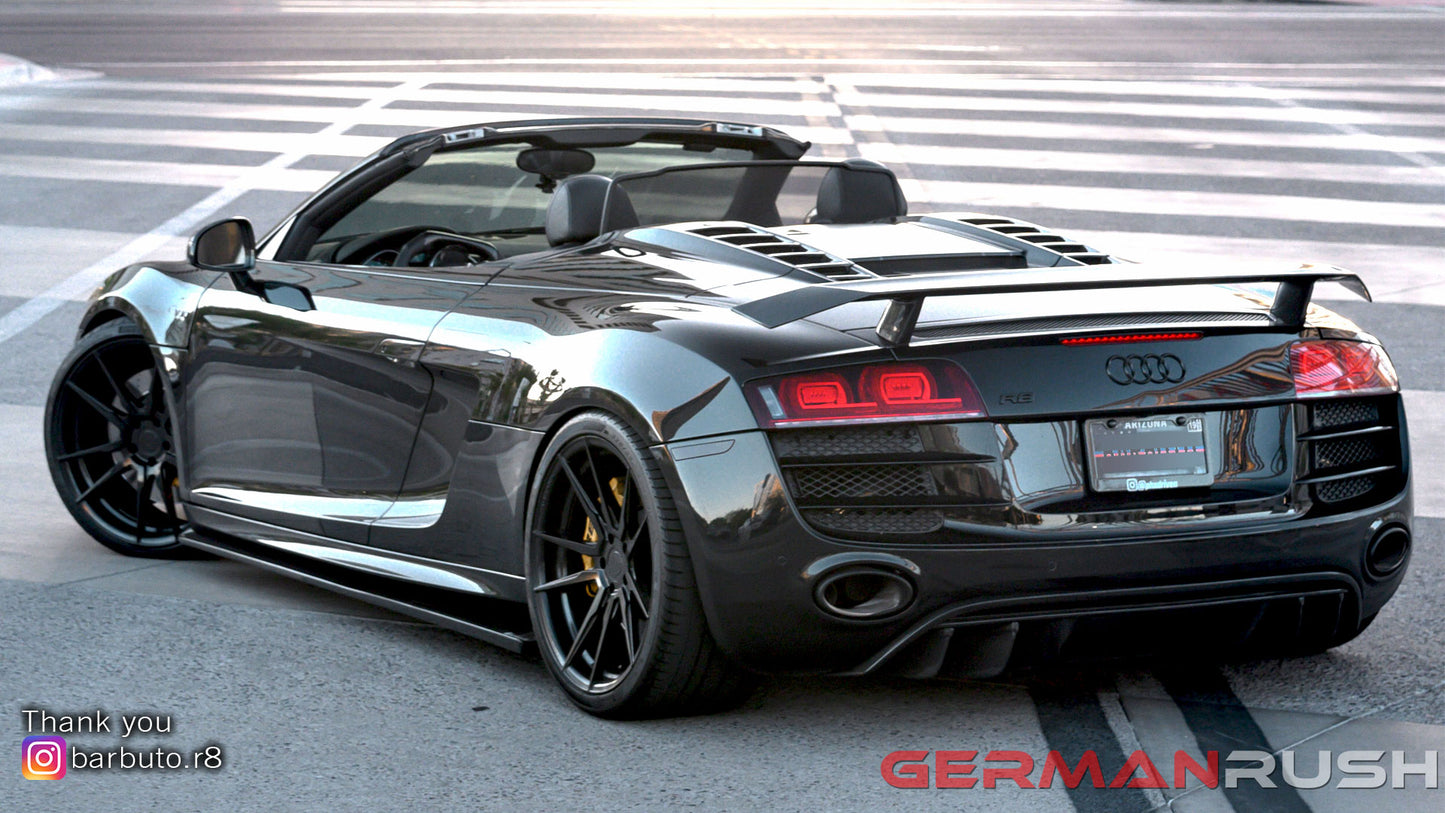 Side Splitter for Audi R8 2007-2015 in Carbon Fiber or Fiberglass