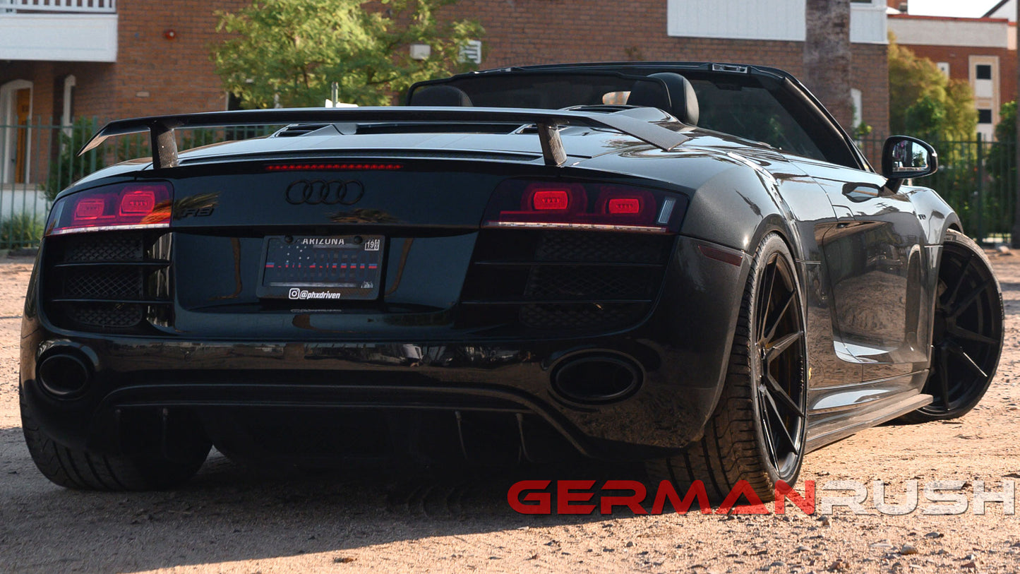 Side Splitter for Audi R8 2007-2015 in Carbon Fiber or Fiberglass