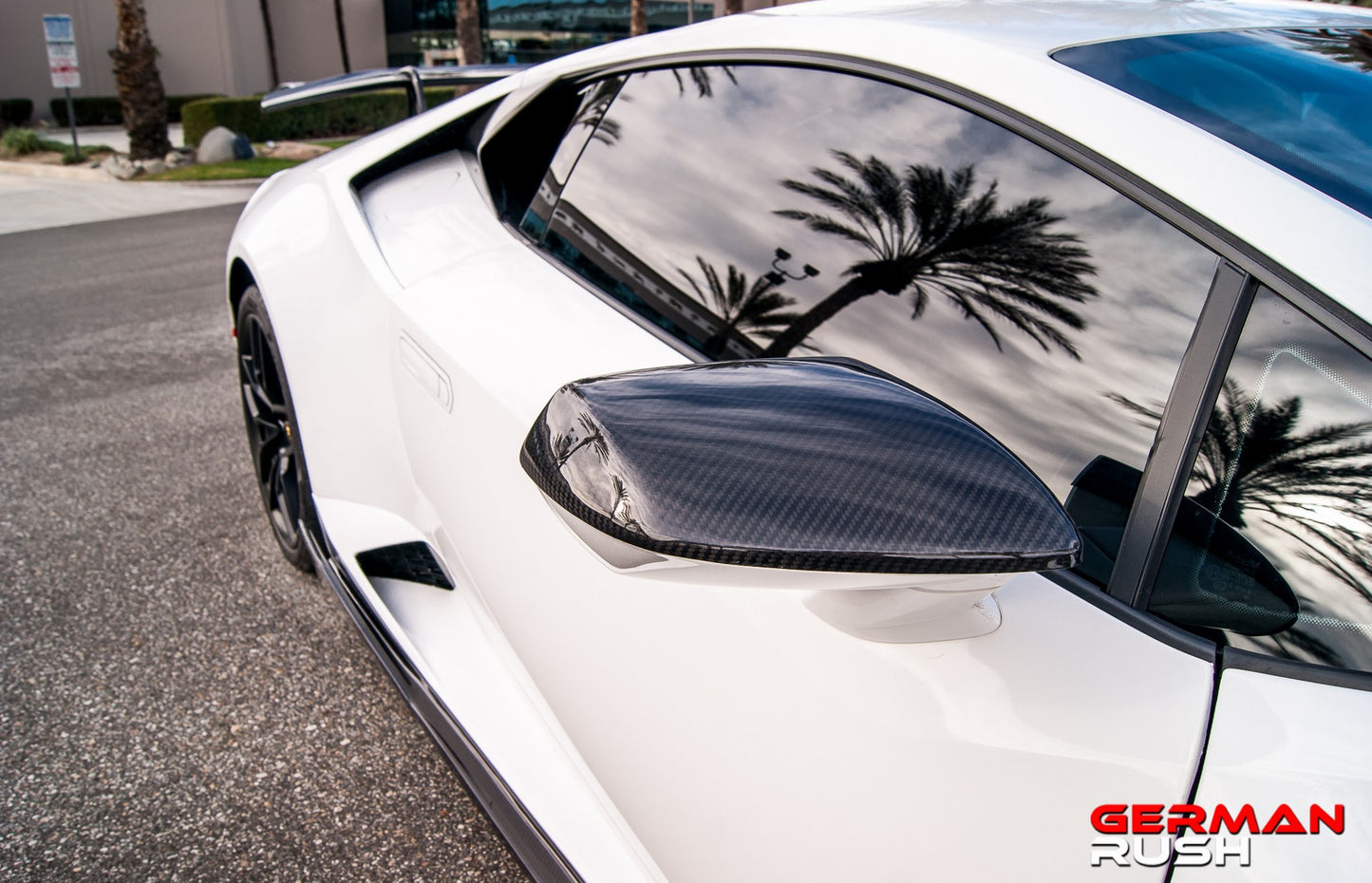 Coupe Side Window Vents Carbon Fiber Lamborghini Huracan 14-19