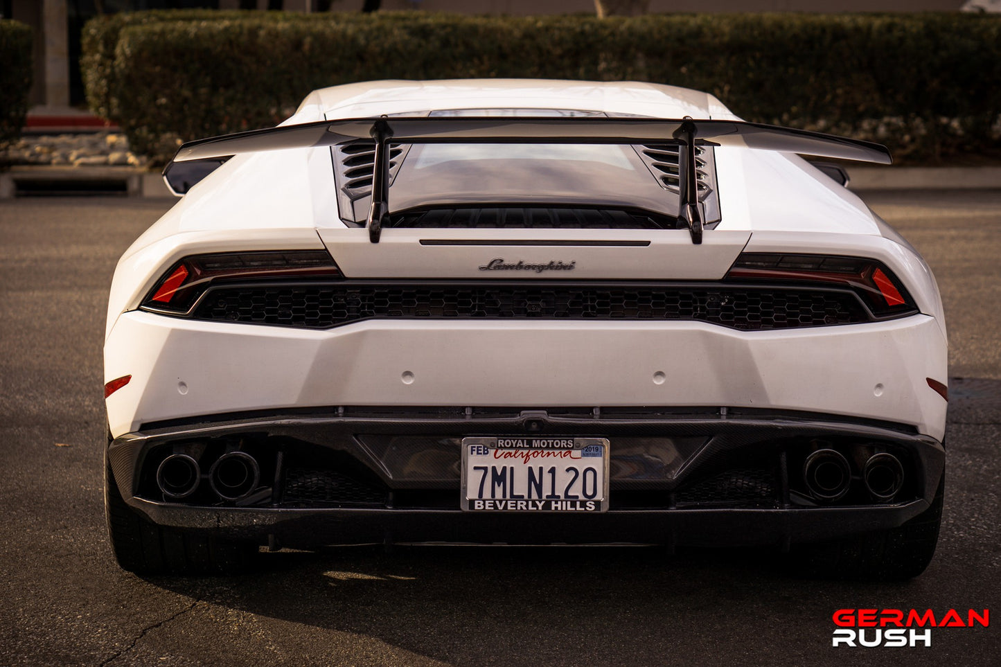 Rear Bumper Carbon Fiber Lamborghini Huracan 14-19