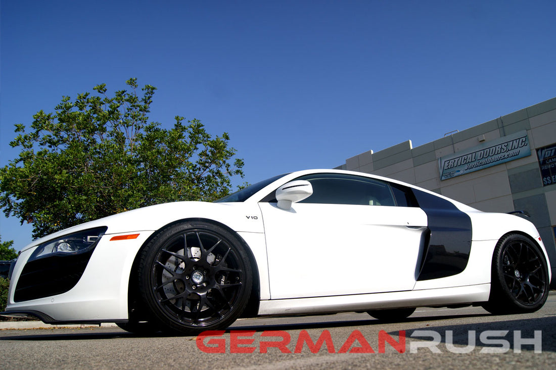 German Rush Audi R8 V10 Style Carbon Fiber Side Blades made in the USA