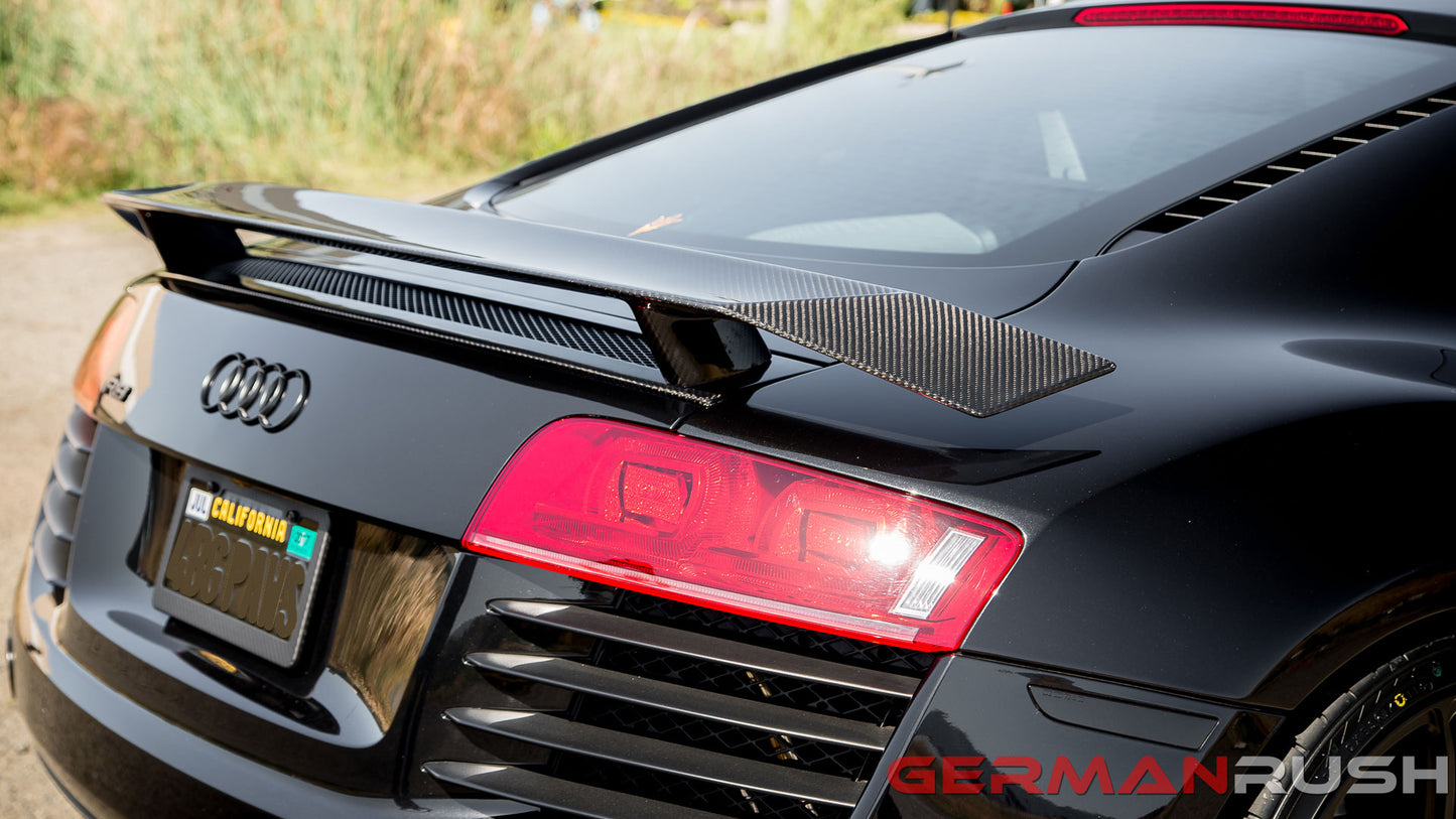 Wing 2nd Gen Style For Audi R8 2007-2015 In Carbon Fiber Or Fiberglass For The Coupe And Spyder