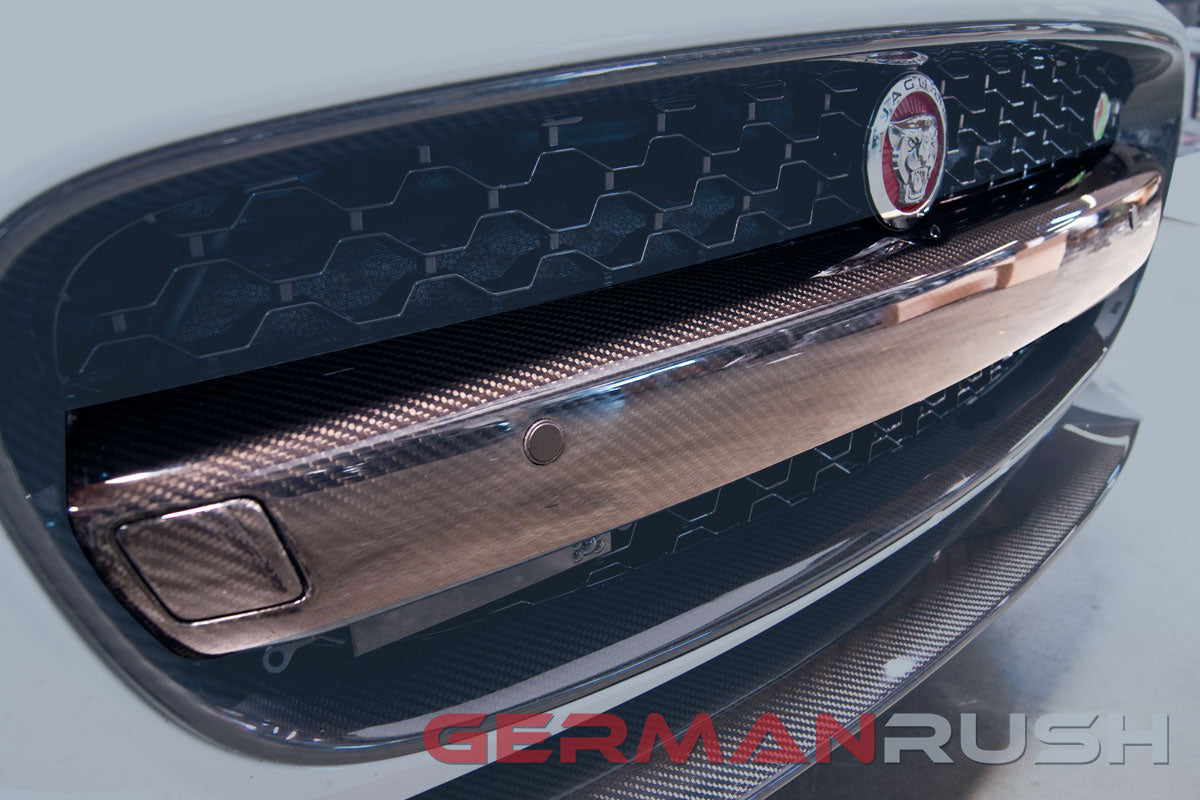 Grill Bar (License Plate Bar) Carbon Fiber Jaguar F-Type 2014-2016