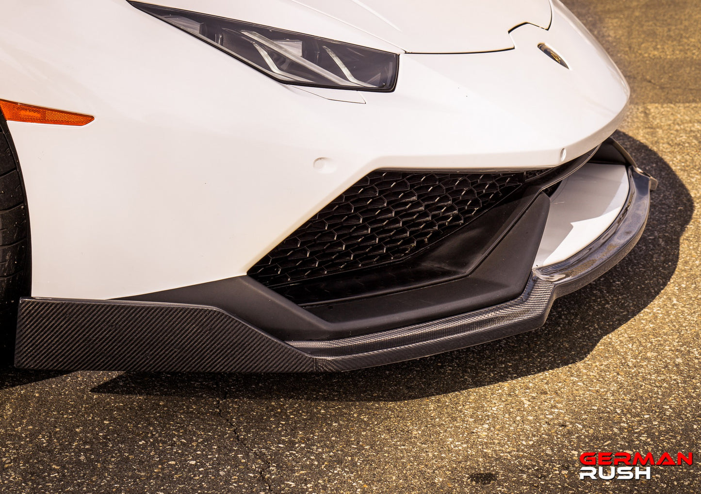 610-4 FRONT SPLITTER (16 SCREWS) CARBON FIBER LAMBORGHINI HURACAN 14-19